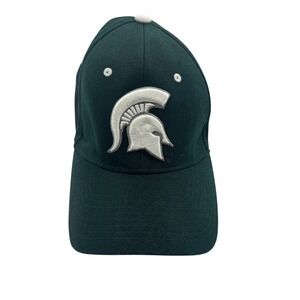 Michigan State Spartans Hat Cap Fitted Mens Large Green NCAA Basketball College